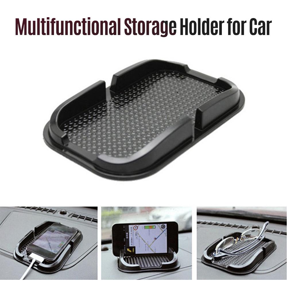 Car Phone Holder Silione Anti skid Multifunction Phone Stand Mat for Dashboard Multi purpose Car Storage Holder for