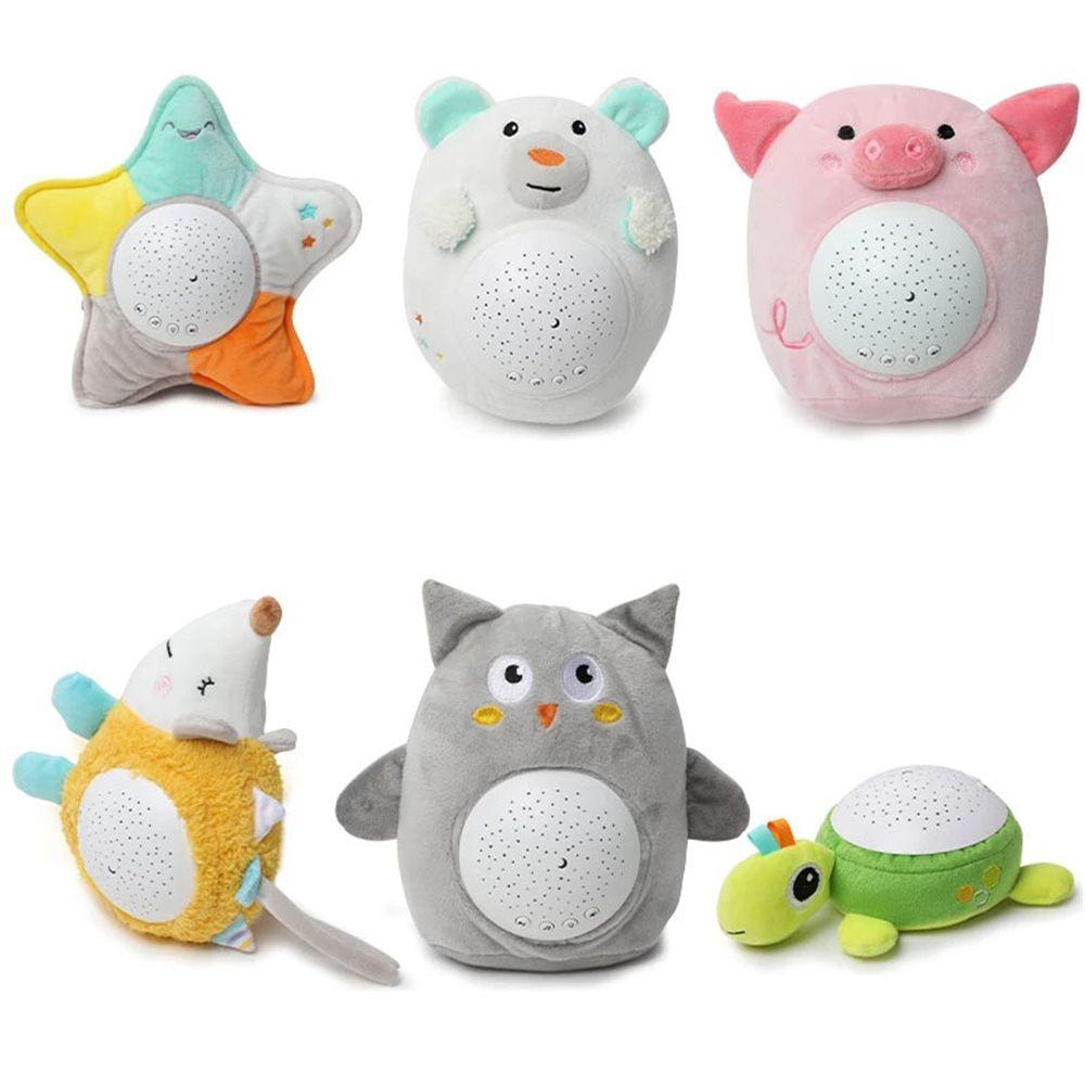 With Music&Light Led Night Lamp Plush Doll Animal Plush Toys Kids Soft Toys Star Stuffed Toy