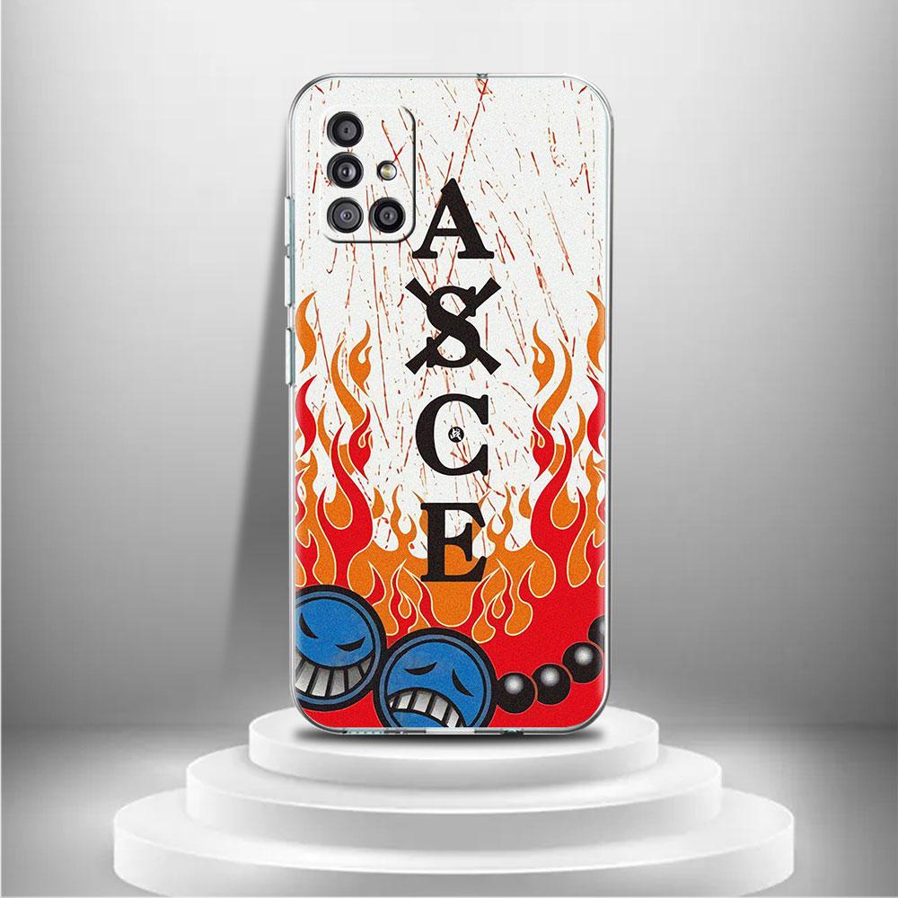 Прозрачный чехол для Samsung Galaxy A52 A12 A51 A32 A21s A71 A32 A22 50 A70 A31 A72 5G Чехол для телефона Смешной Ван-Пис