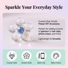 Crystal Clear Acrylic Flower DIY Accessory Transparent Material Lightweight Design For Hair Decoration Phone Case Craft