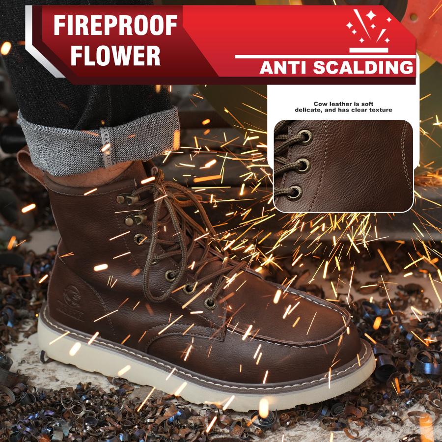 Высокие мужские защитные туфли, рабочие кроссовки с защитой от проколов, водонепроницаемые туфли со стальным носком, защитные ботинки, неразрушаемая нескользящая обувь