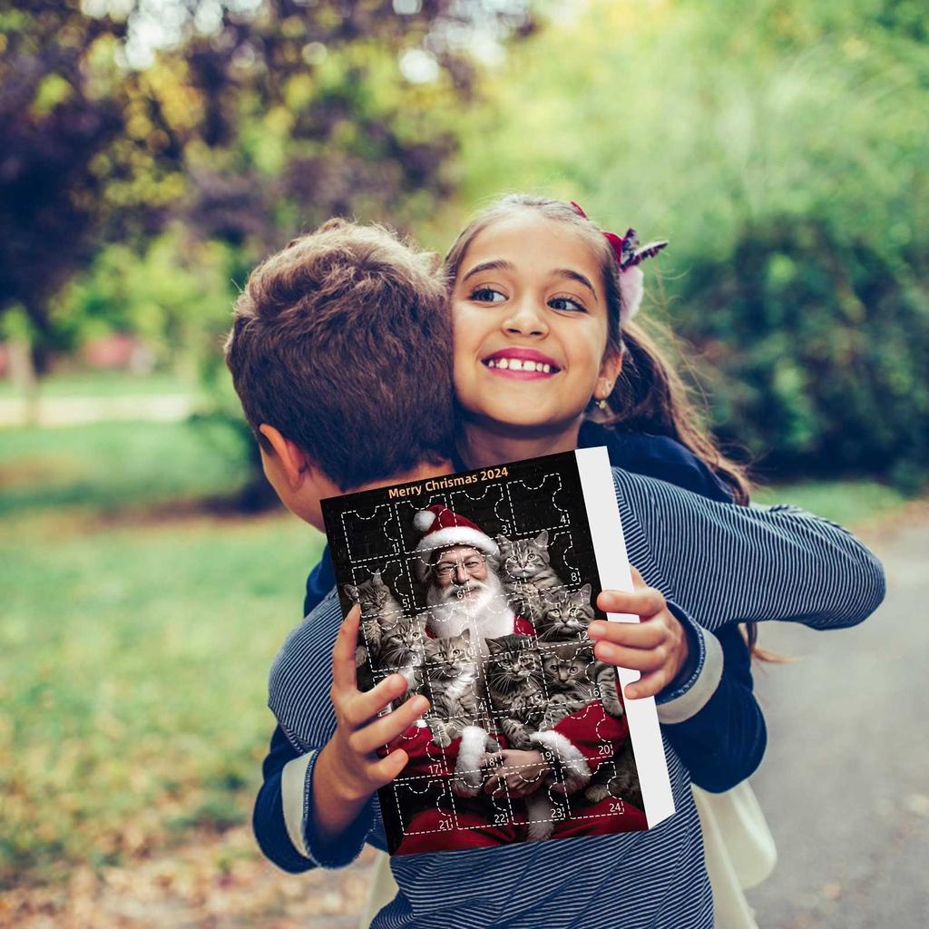 Home Decor 2024 Holiday Advent Calendar Advent Calendar Collectible 2D Funny Animal Set Commemorative Collectible Home Decor