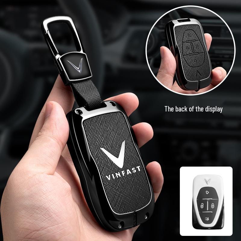 Vinfast Vietnam Car Key Case for Zhonghua V5/VF8 VF3/5/9 High-End Key Bag with Buckle for Men