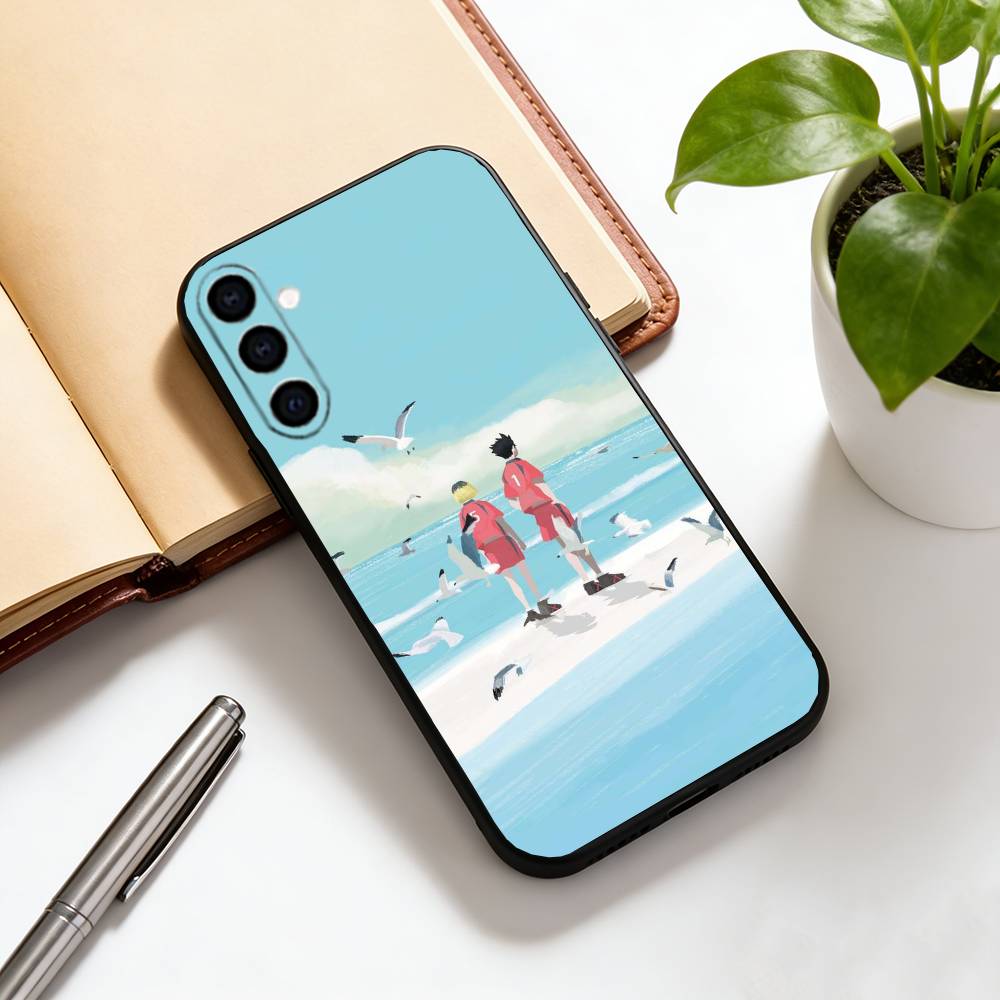 Чехол для телефона с котенком, черный силикон, мягкий, для Samsung Galaxy A73, A72, A71, A70, A53, A52, A51