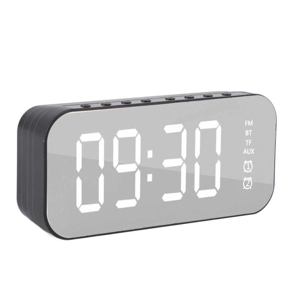 Bluetooth-колонка Будильник Ретро Маленький Многофункциональный Настольный Сабвуфер Зеркало Цифровые часы для