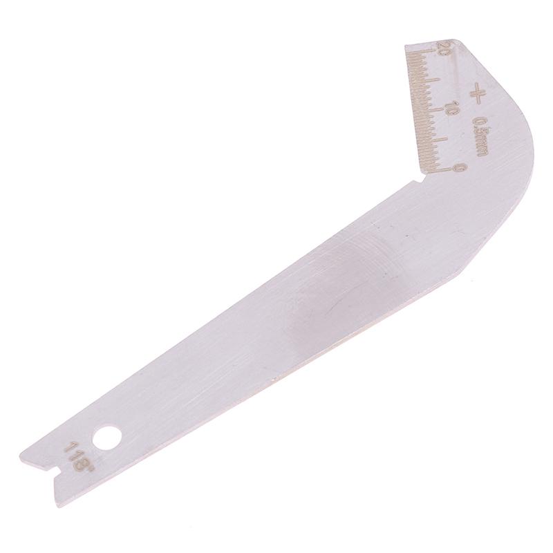 1 шт. Шаблон для сверления по битовому рисунку, измеритель из нержавеющей стали, угловой, для измерения передней кромки, спиральные сверла, угломер, инструменты для заточки