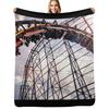Vortex Roller Coaster, Kings Island Throw Blanket Color Fast Cozy Throw Blanket