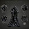 Dark Fantasy Room Decor Gothic Faceless Lovers Figurine, Ghost Couple Sculpture, Mysterious Romantic Horror Desktop Ornament for Shelf Mantel