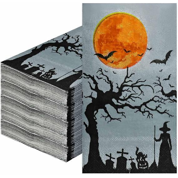 SietDESEO 25 Pieces 3-ply Thanksgiving Dinner Napk 13 x 15.7 Inch Guest Bathroom Napk Disposable Hand Towels for Bathroom Kitchen Fall Party