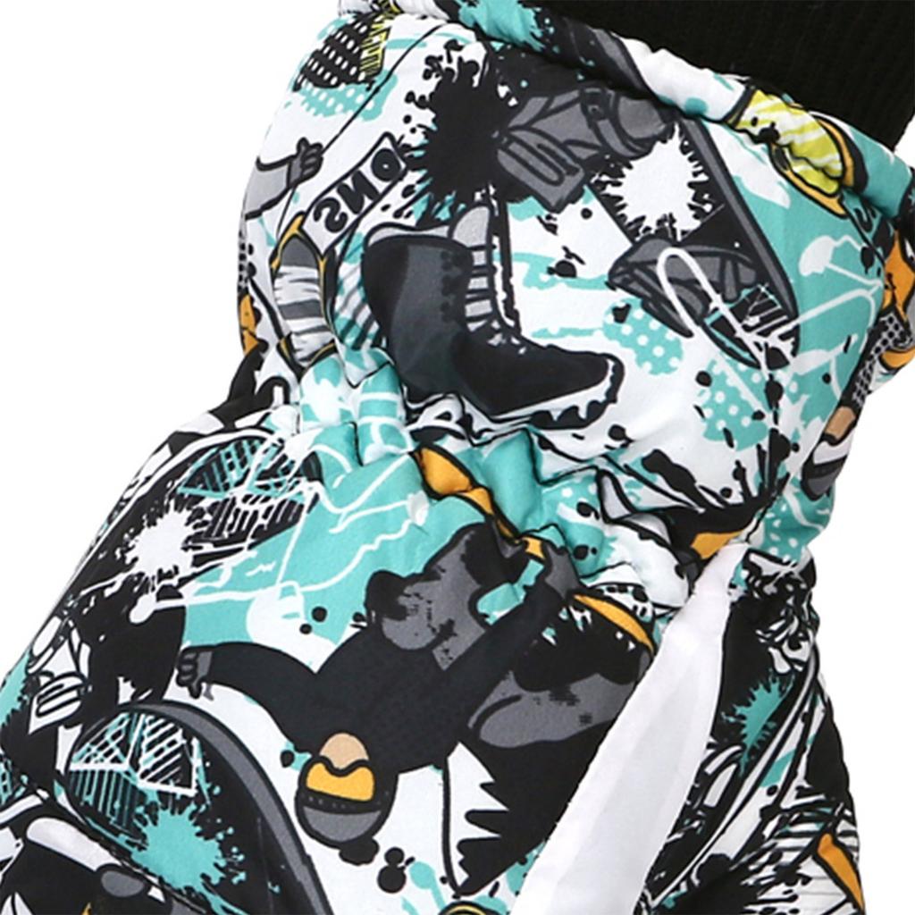 Женские лыжные перчатки с толстым бархатом для зимнего тепла, перчатки для занятий спортом на открытом воздухе и велоспорта