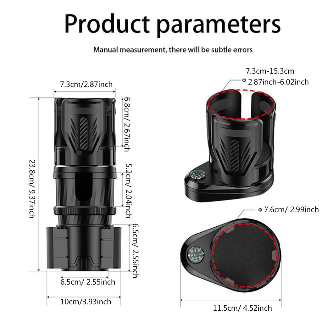 Автомобильный держатель для стакана воды «два в одном», полка из пенопласта, вращающееся на 360 градусов основание, встроенная в автомобиль стойка, держатель для стакана для напитков, расширитель
