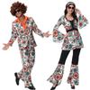 Disco Dj Hippie Costume For Unisex Party Cosplay With Spandex Material