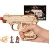 ROBOTIME 3D Wooden Puzzle, Toy Gun, Rubber Band Gun, Rubber Band Pistol, Model, DIY Craft, Handmade, Assembly Kit, Beginner's Gift, New Year's Gift,