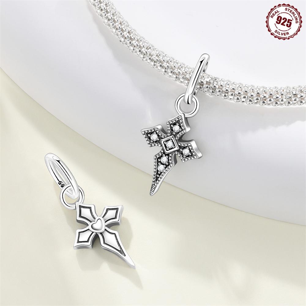 Медь Синяя Звезда Луна Солнце Вселенная Компас Шармы Бусины Подвеска Для Оригинального Браслета Женщина Девушка Ювелирные Изделия