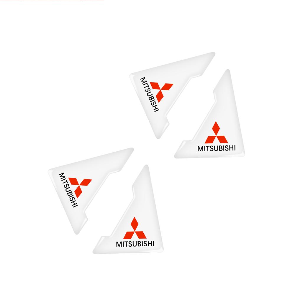 2/4Set Car Door Corner Cover Anti-collision Bumper Sticker Cover For Mitsubishi Asx Lancer Pajero Outlander L200 Delica Eclipse