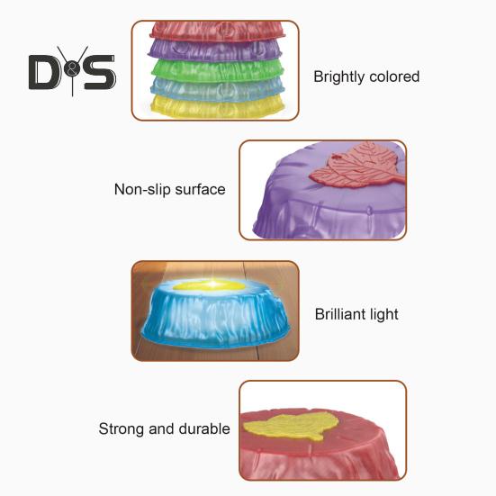 6/8 шт. светящиеся балансирующие камни для детей, нескользящие, светящиеся в темноте балансирующие камни, музыкальные камни, обучающие для малышей, для улицы и дома