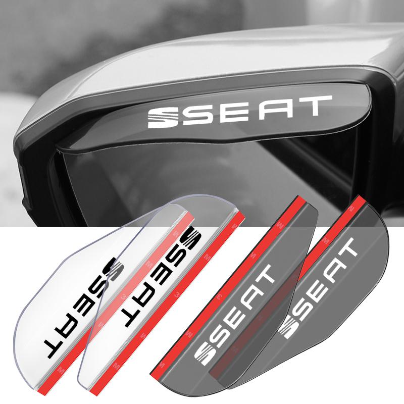 2 шт. Автомобильное боковое зеркало заднего вида Дождевая накладка Наклейка-бровь Для Seat Leon st FR CUPRA Leon MK3 MK2 mk1 хэтчбек 5f Ibiza 3 6J 6L FR Ateca Arona