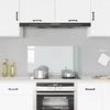 VidaXL Kitchen Backsplash, Transparent, 90x50 Cm, Tempered Glass, Heat and Scratch Resistant, Wall Panel, 249473