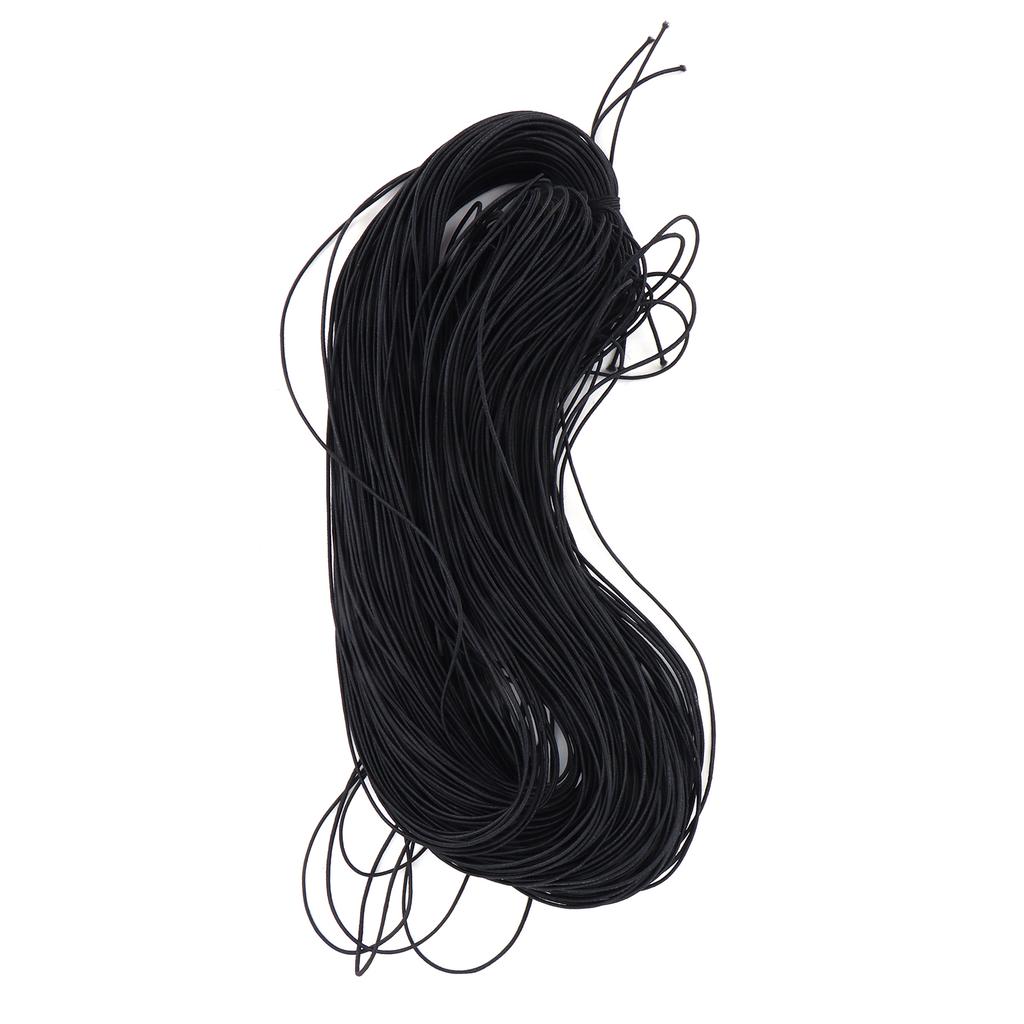 100 м круглая эластичная лента тег веревка DIY браслет бисер шнур линия аксессуары черный