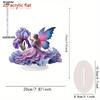 2D Flat Acrylic Purple Butterfly Fairy Decoration, Indoor and Outdoor Decoration - No Battery/electricity Required, Free Day Decoration, Shop Decorati
