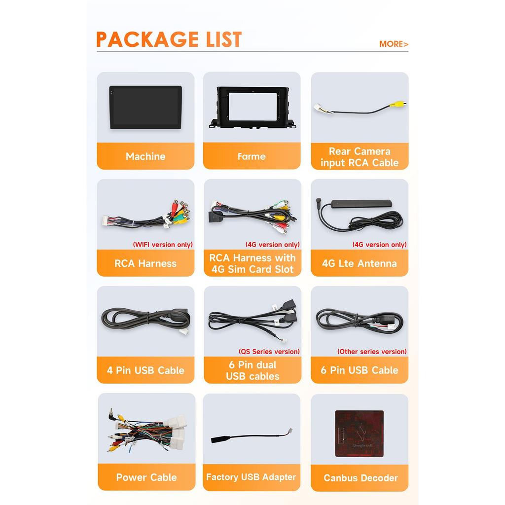 OSSURET 10.1"360 Камера Android 14 Автомагнитола Для Toyota Highlander 2014 2015 2016 - 2019 Мультимедиа Snapdragon 6115 Авторадио GPS Carplay