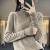 Women Loose Cowl Neck Long Sleeve Short Knit Base Sweater Casual Top