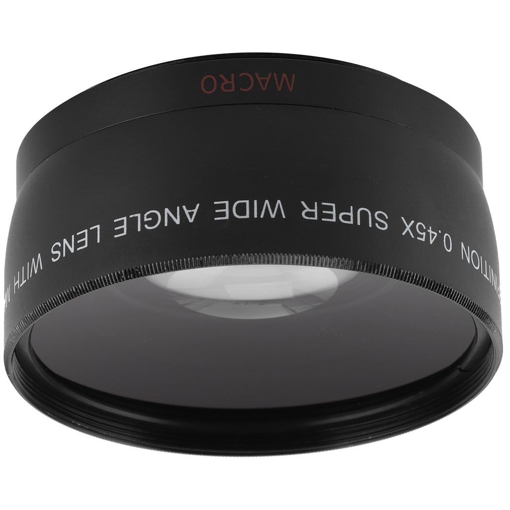 0.45X Camera Wide Angle and Macro Lens Additional Lens for Camera Lens with Filter Diameter of