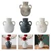 Rustic Ceramic Vase Display,Boho Decorative Pottery Ornaments Farmhouse Flower Vase for Office Desk Fireplace Entryway Christmas