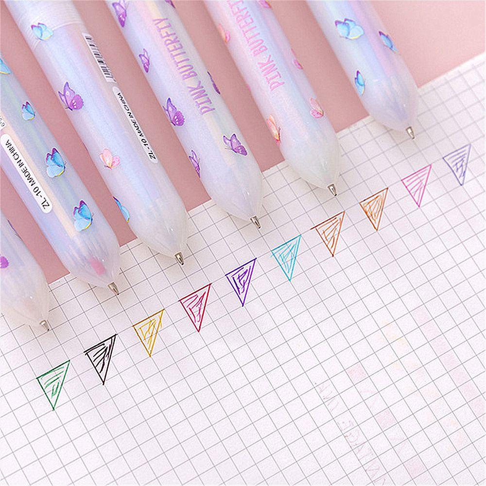 10 Colors Gift Colorful Refill School Office Supply Animal Rollerball Pen Ballpoint Pen Mermaid