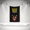 Kkanyes West Flag Rock Music Band Banner 3x5ft With Grommets Hd Printing Tapestry Exhibition Music Band Fans Garage Decor