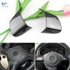 Car Styling ABS Carbon Fiber Texture Steering Wheel Panel Cover Trim For VW Golf 6 MK6 Bora Eos Polo Jetta Caddy