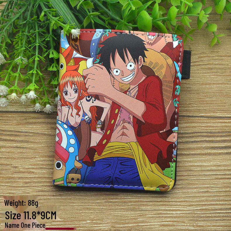 Кошелек для монет и держатель для карт на молнии из аниме One Piece