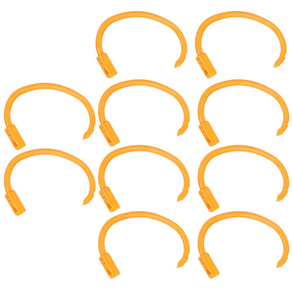 10Pcs Orange Cattle Nose Ring Good Elasticity Cow Nose Ring Nose Ring Accessory Farm Management