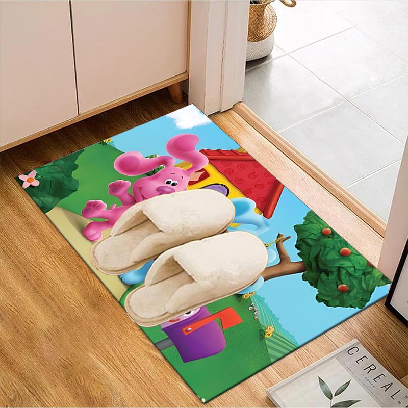 Cartoon Blue dog Area Rug Suitable for Indoor And Outdoor,Carpets for Kitchens, Homes, Offices, Living Rooms,Home Decor,Christmas Gift