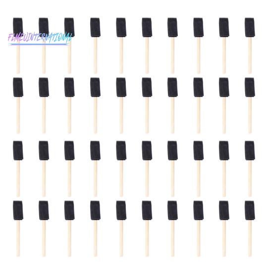 40 шт., губка, кисть для рисования, деревянная ручка-поделки своими руками, детские граффити, окрашивание, детализация, кисть для рисования, принадлежности для инструментов для художественного рисования