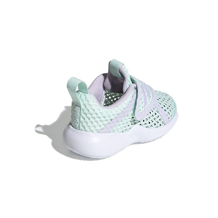 adidas Fortarun Летние Амортизирующие Износостойкие Дышащие Низкие Детские Кроссовки Зеленые Для Малышей и Детей EF9704