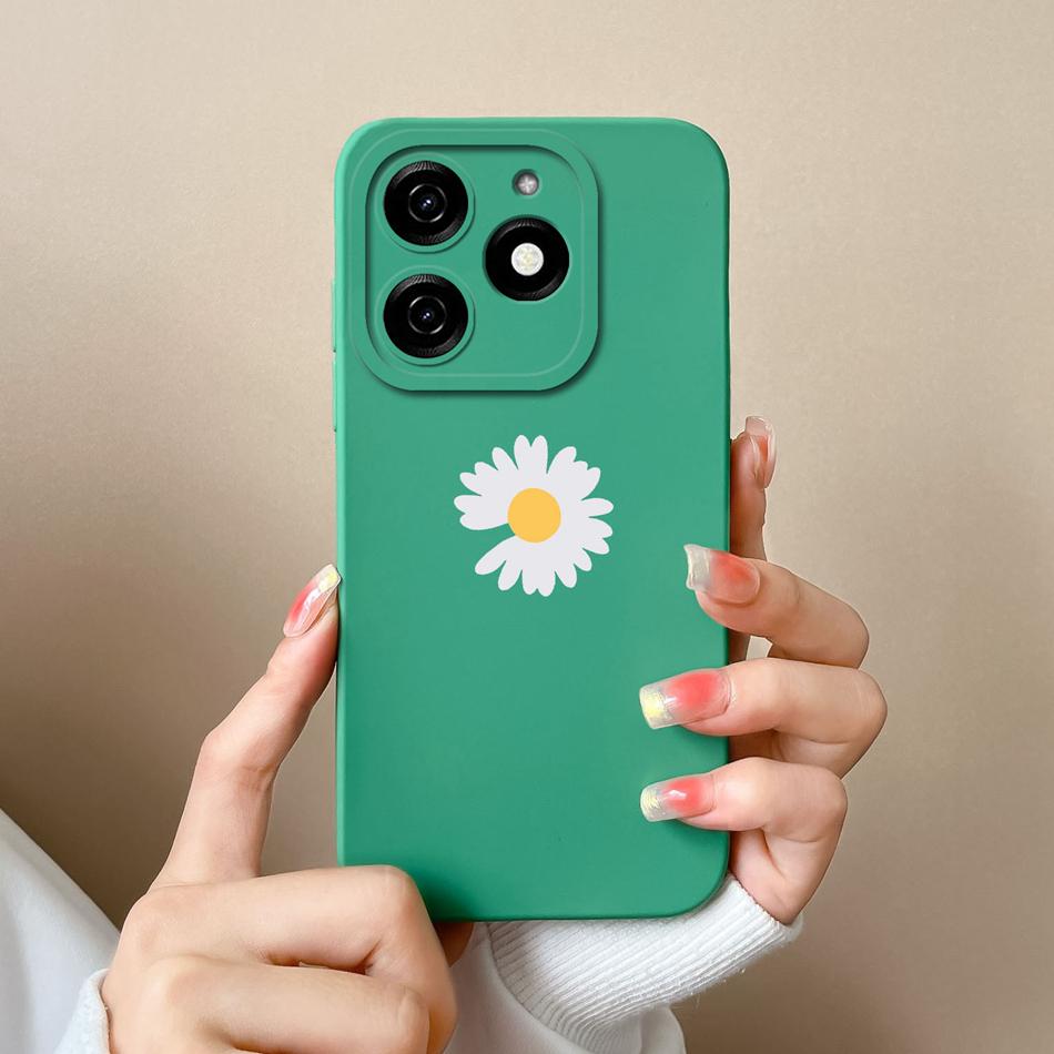 Чехол для Tecno Spark 20 20C Астронавт Мягкий Жидкий Силикон Защита Камеры Прочный Задний Чехол Для Tecno Spark20 20 C Корпус Телефона