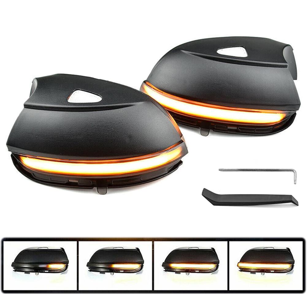 2x Dynamic LED Turn Signal Light Mirror Indicator Lamp for VW Passat B7 11-15 Scirocco09 CC11-17 EOS11-15