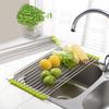 1 Pc Kitchen Sink Rack Stainless Steel Foldable Dish Cutlery Drying Holder Fruits Cup Dish Tool