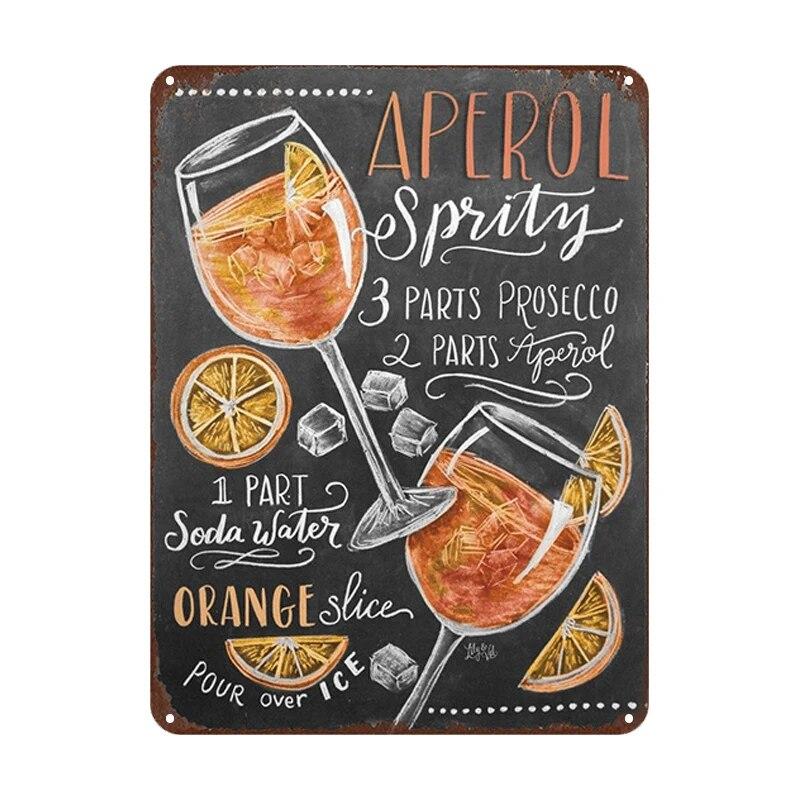 Summer Time BEER Retro Metal Tin Signs Mojito Cocktail Plaque Vintage Poster Bar Pub Art Stickers Wall Decor 20x30cm