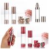 Size Squeeze Pump Airless Refillable Bottle Cosmetic Holder Cream Container Lotion Vacuum Bottle