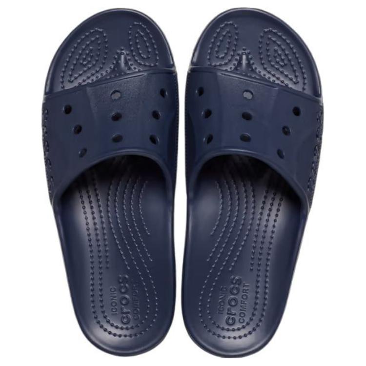 Crocs Удобные Модные Простые Нескользящие Шлепанцы Мужская Обувь Синий 208215-410