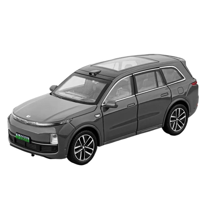 1/32 LEADING IDEAL L9 SUV New Energy Alloy Car Model Diecast Metal Vehicles Model Sound Light Simulation Ornament Kids Toy Gift