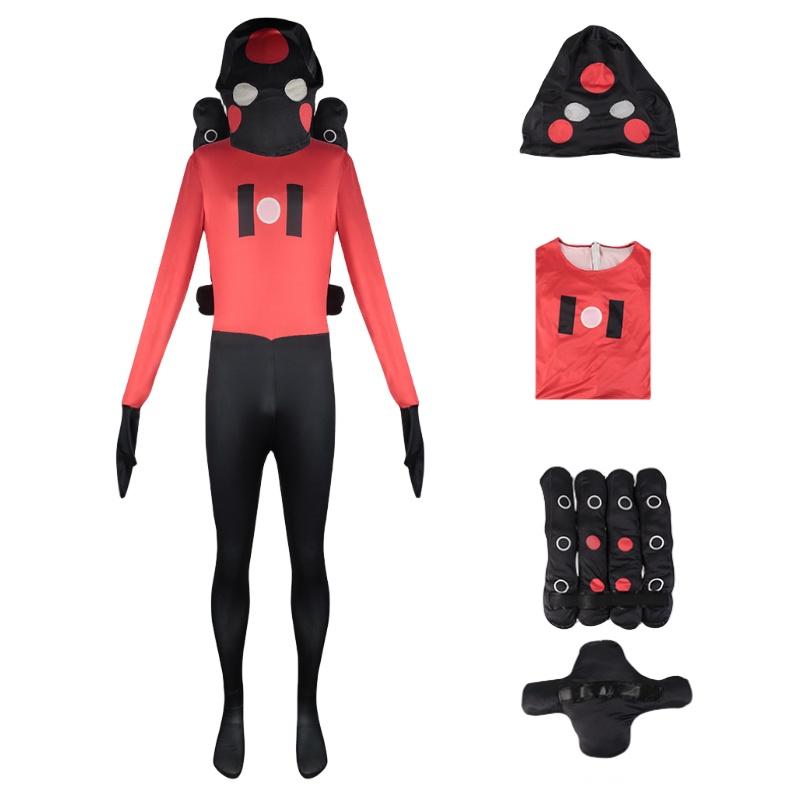 Косплей-комбинезон по игре Skibidi Toilet, идеально подходящий для Хэллоуина