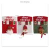 Reusable Christmas Seat Cover Santa Claus Snowman Chair Protector Chair Back Covers  Scene Layout