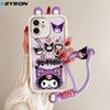 KEYSION Чехол для iPhone 11 с милым 3D-мультяшным ушком и браслетом, мягкий силиконовый противоударный чехол для задней панели телефона для iPhone 11