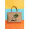 Джутовая пляжная сумка через плечо Love Summer с принтом 50x40x8