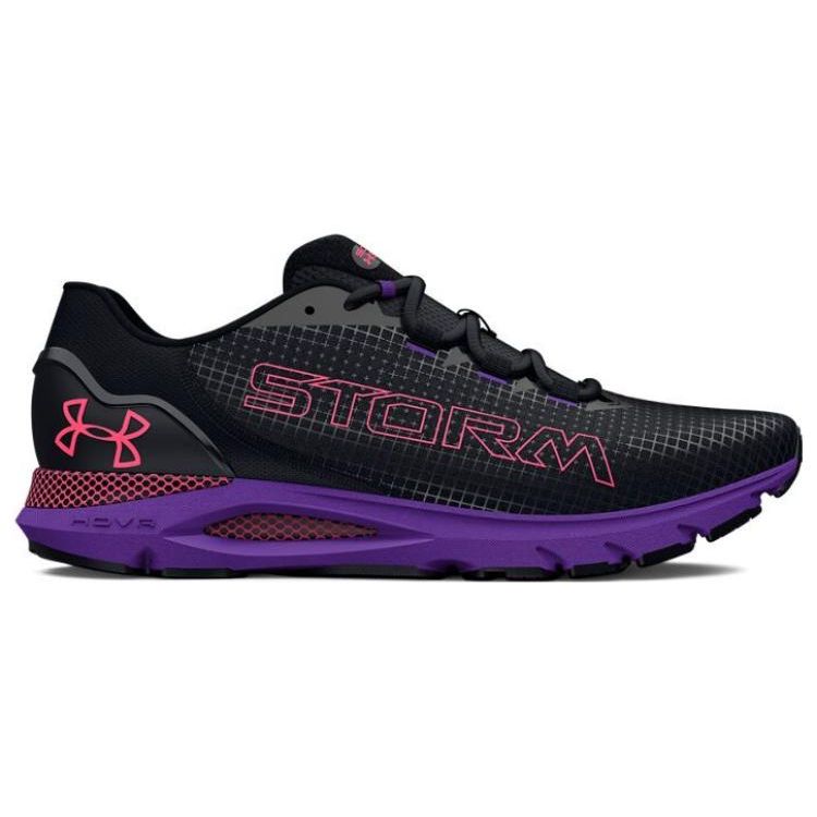Under Armour UA HOVR Mega 2 Clone Черный Фиолетовый Розовый Мужские 3026548-001