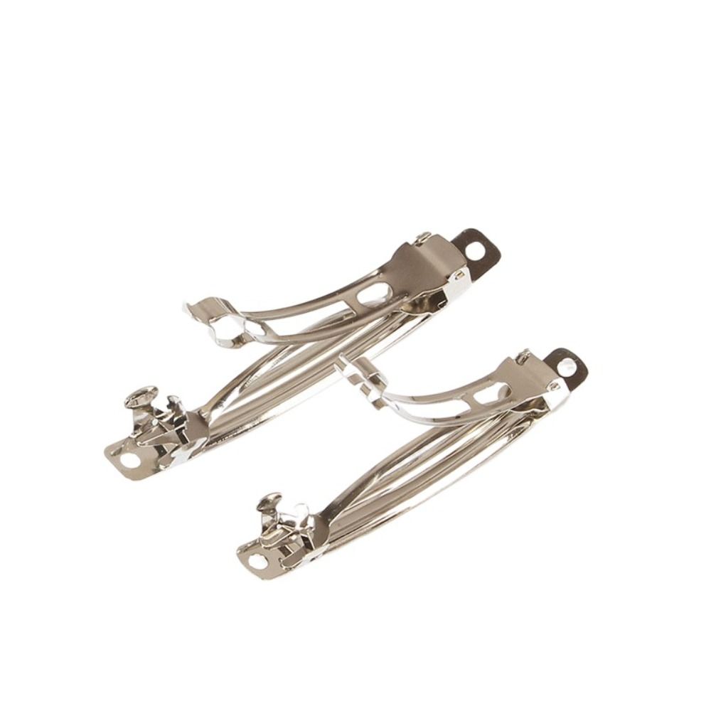 20Pcs Base Hair Clips DIY Hairpins Silver Metal Spring Hair Clip Practical DIY Spring Clips Girls