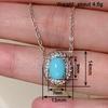 Xiaomi Huitan Elegant Women Pendant Necklace with Blue Stone Fashion Party Wedding Accessories Versatile Lady Jewelry Inlaid Shiny CZ